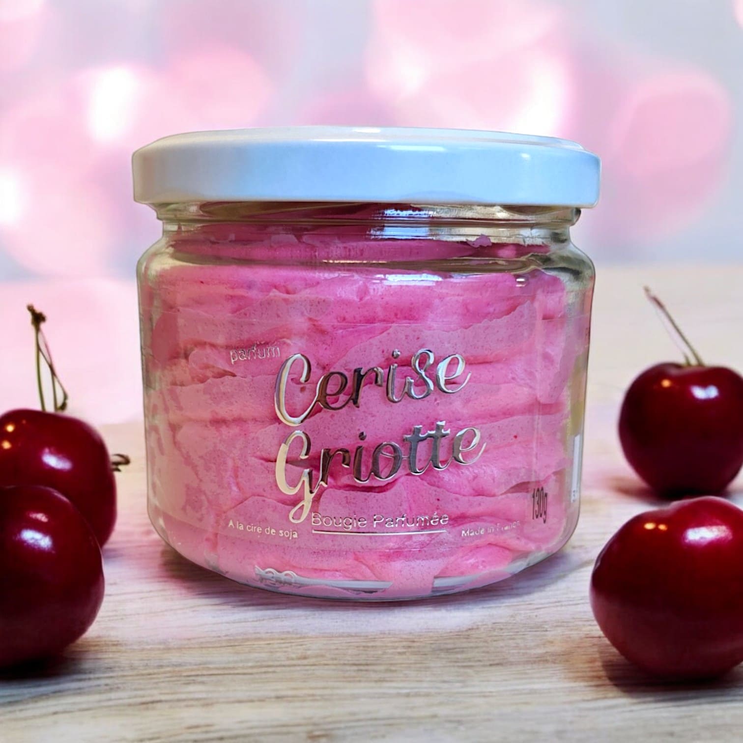 Bougie Pot Chantilly - Cerise griotte – Image 2