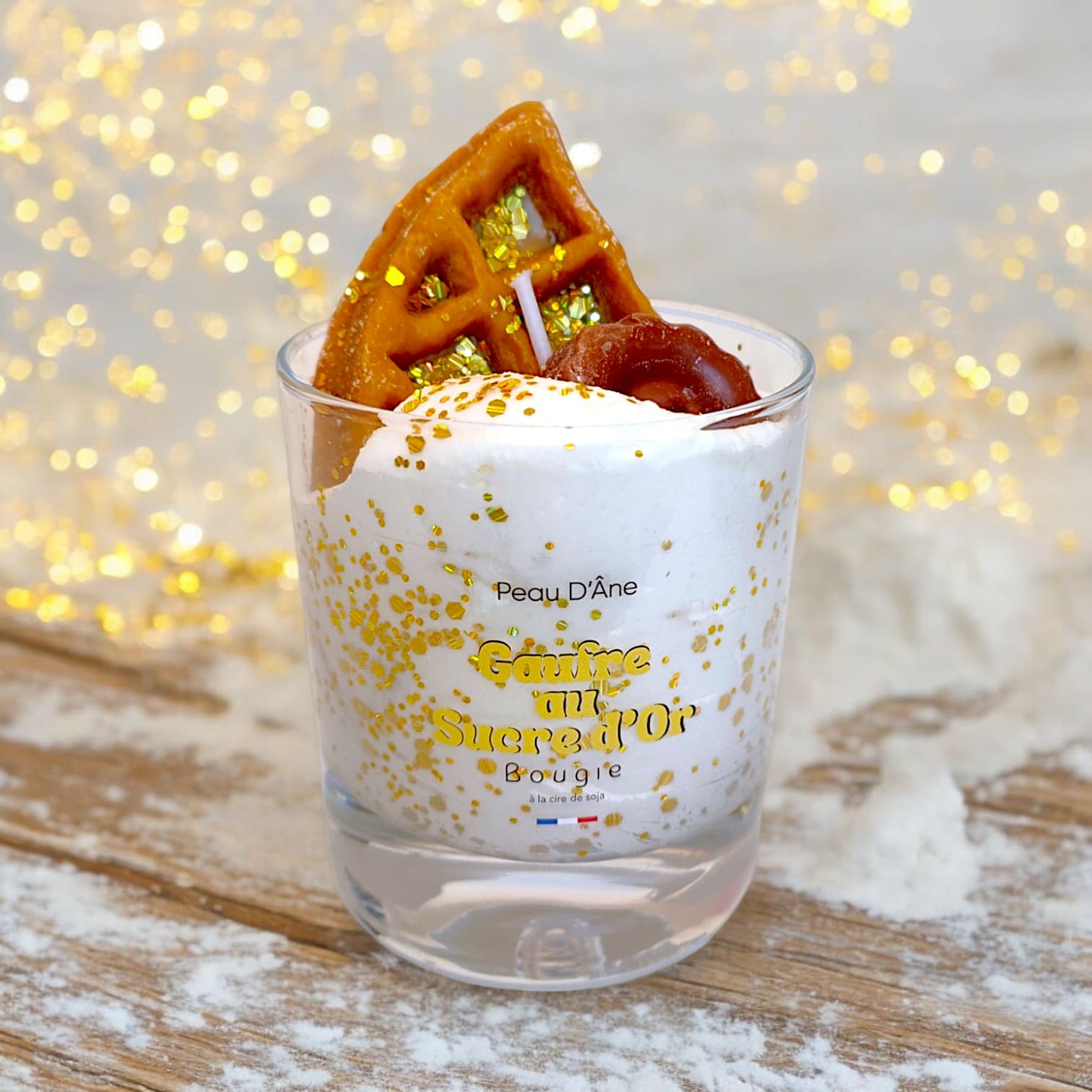 Bougie Gourmande - Gaufre au sucre d’or – Image 2