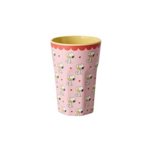 Tasse Melamine Snoopy Rose – Grand – 400 ml