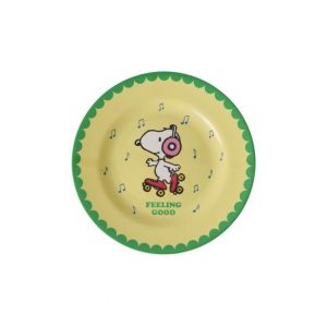 Assiette Melamine Snoopy Roller Jaune