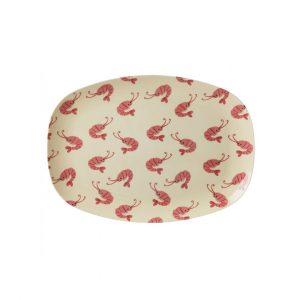 Plat Melamine Rectangulaire Crevette – Grand
