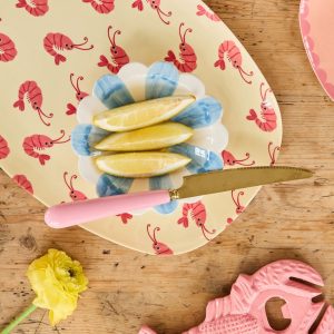 Plat Melamine Rectangulaire Crevette – Petit