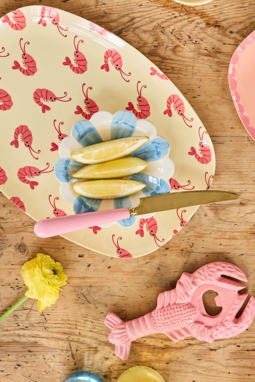 Plat Melamine Rectangulaire Crevette - Petit – Image 2