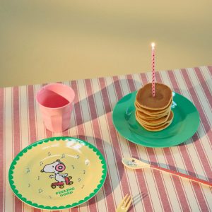 Assiette Melamine Snoopy Roller Jaune