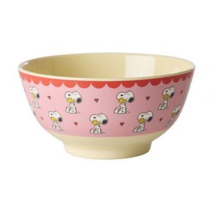 Bol Snoopy Melamine Rose – Medium – 700 ml