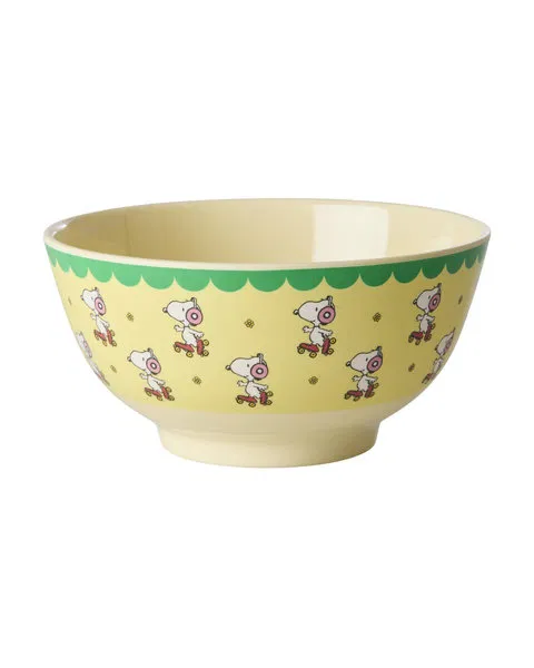 Bol Snoopy Melamine Roller Jaune - Medium - 700 ml