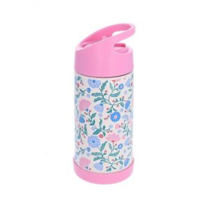 Gourde isotherme Fleurs Paon