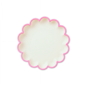 Assiette Fleur Silicone Rose