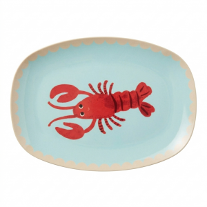Plat Melamine Rectangulaire Homard – Petit