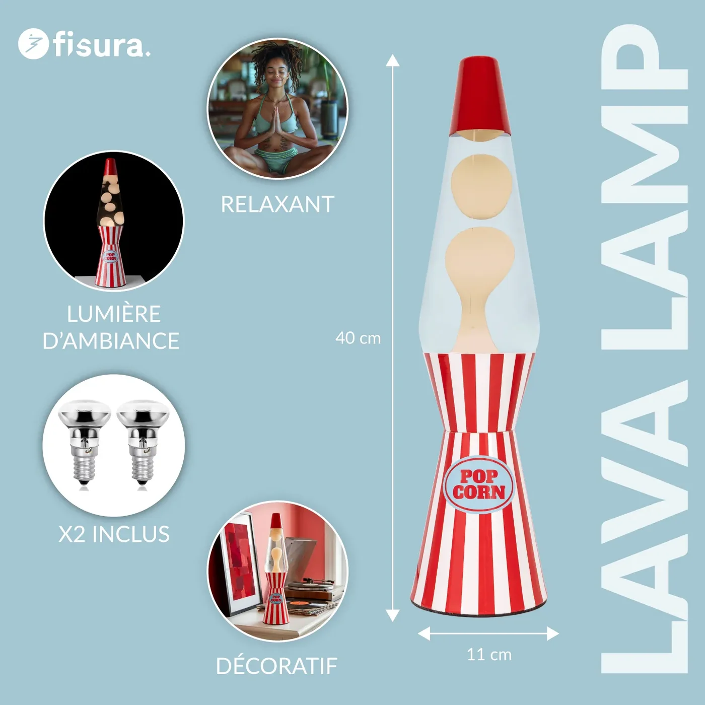 Lampe Lave Pop Corn – Image 3