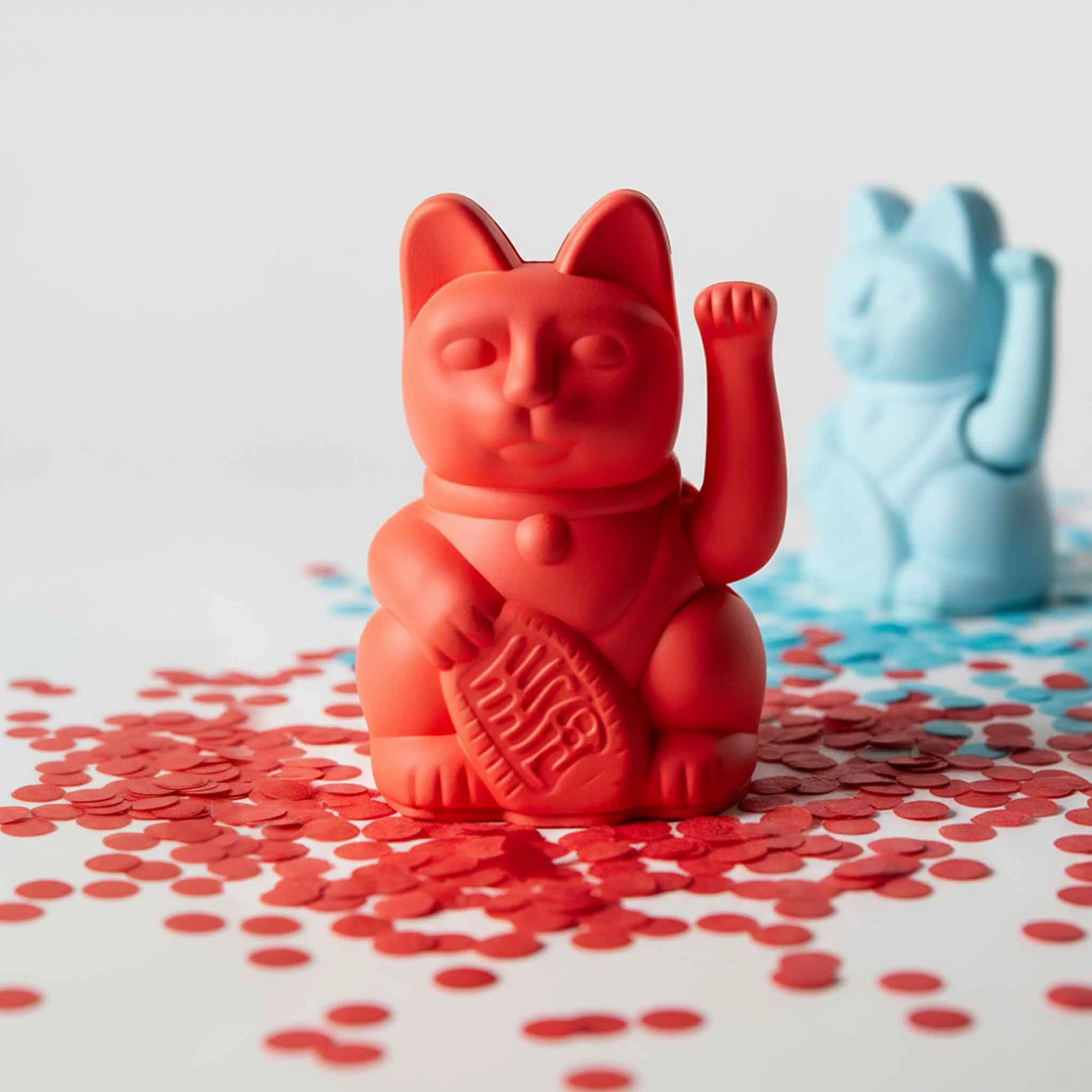 Lucky Cat Orange Néon - Petit Modèle – Image 2