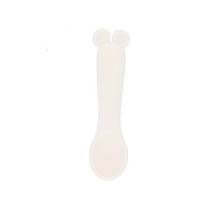 Petite cuillère en silicone sourie Beige