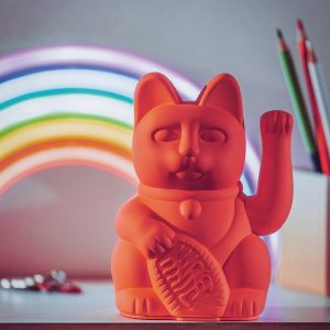 Lucky Cat Orange Néon