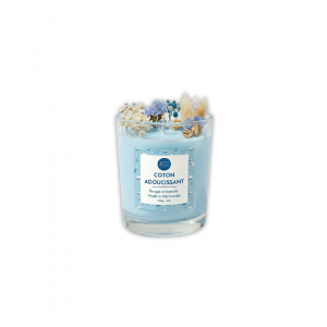 Bougie Verre Fleurs – Adoucissant