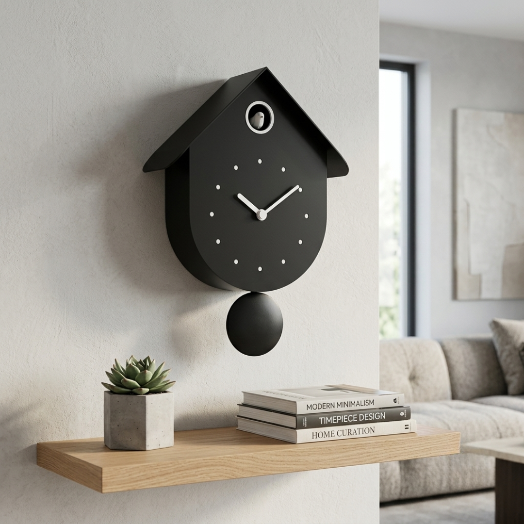 Horloge Cuckoo - Noire – Image 2