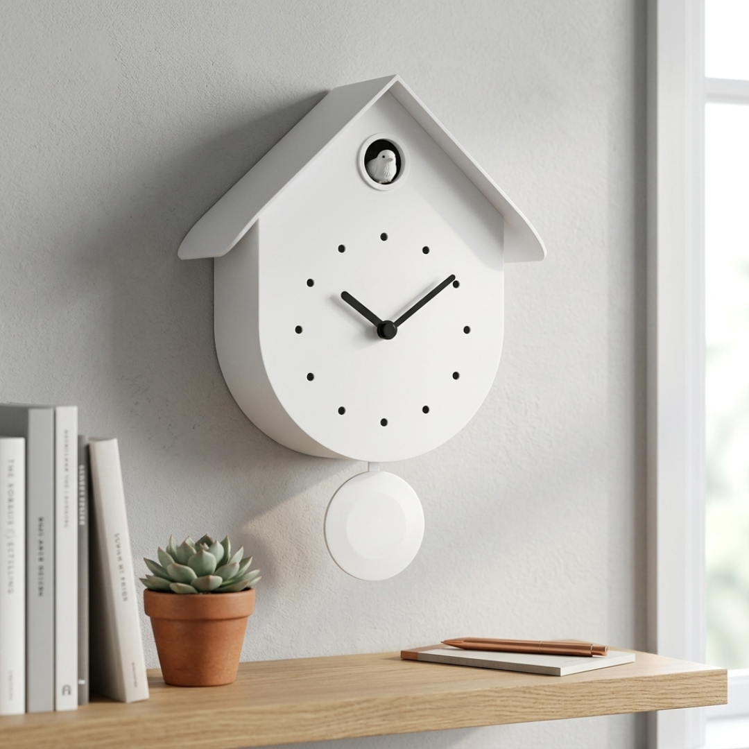 Horloge Cuckoo - Blanche – Image 2