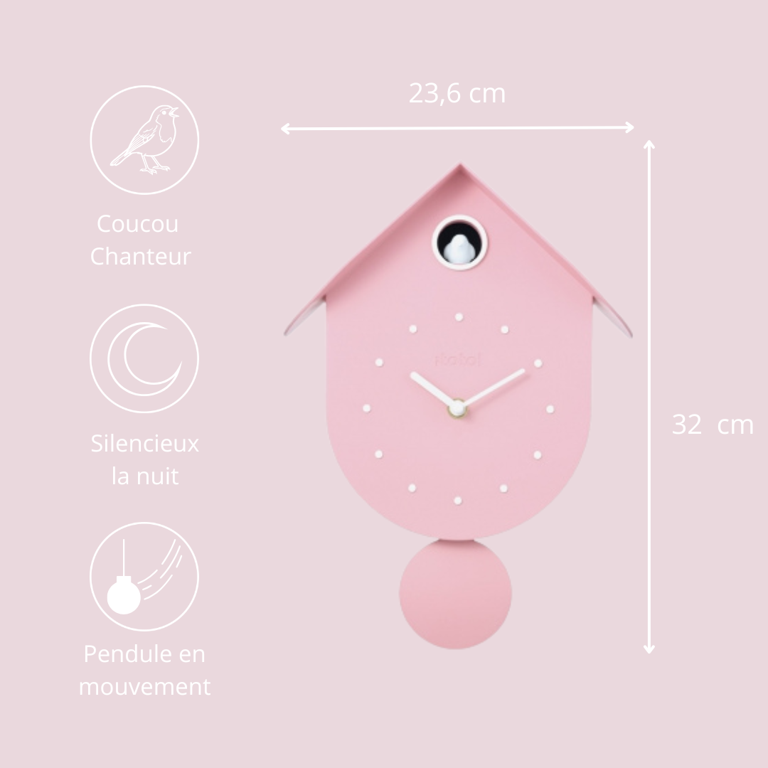 Horloge Cuckoo - Rose – Image 3