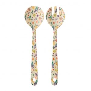 Couverts à salade – Fleurs