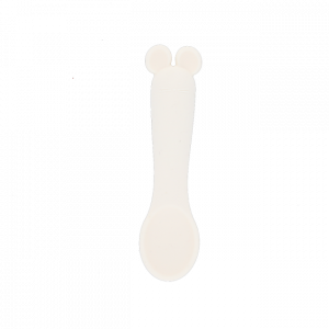 Petite cuillère en silicone sourie Beige