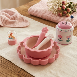 Bol Fleur Silicone Rose