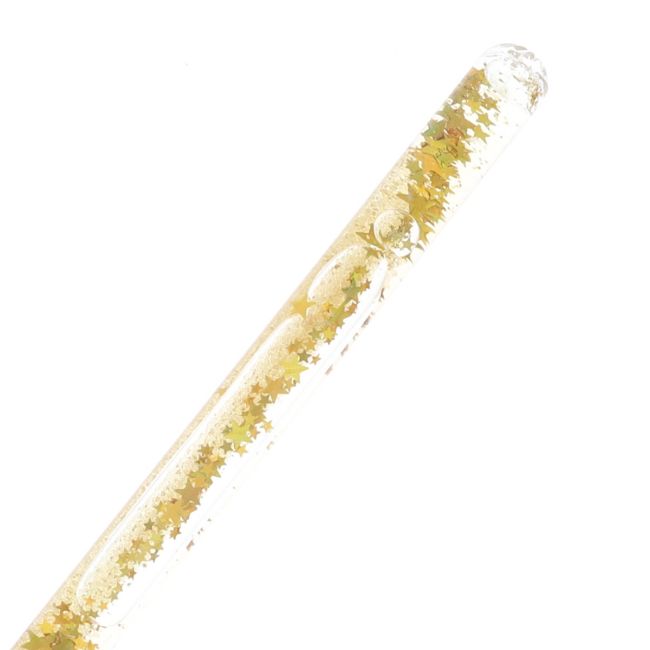 Baguette magique à paillettes liquide dorées – Image 2