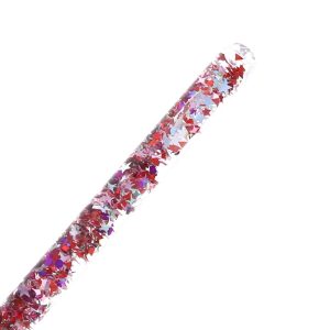 Baguette magique à paillettes liquide rouge