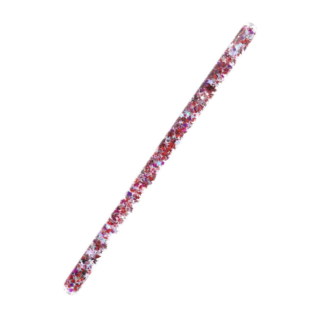 Baguette magique à paillettes liquide rouge