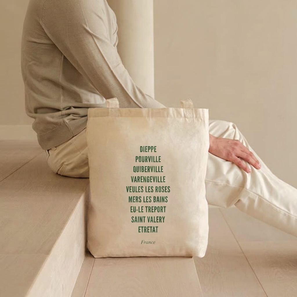 Totebag Dieppe et Cie - Ecriture Verte – Image 2