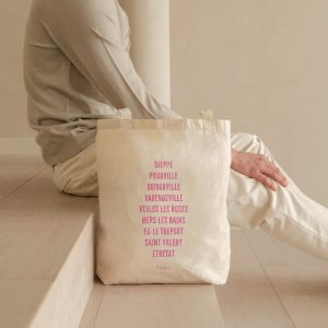 Totebag Dieppe et Cie – Ecriture Rose