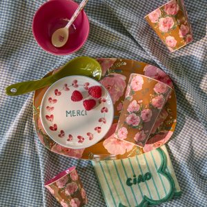 Plat Melamine Rectangulaire – Fleurs Fiesta Tose