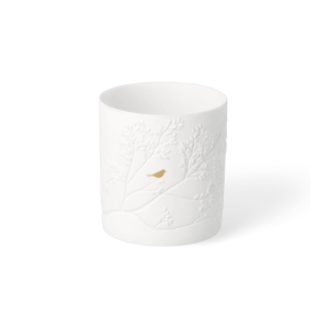 Photophore porcelaine – Oiseau Doré