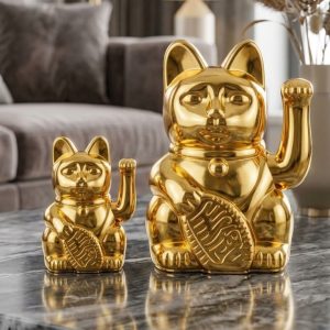 Lucky Cat Or- Petit Modèle
