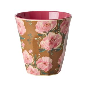 Tasse Melamine – Fleurs Fiesta Rose