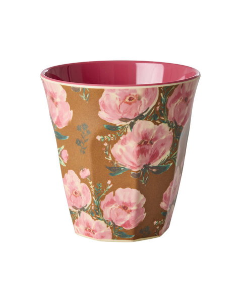 Tasse Melamine – Fleurs Fiesta Rose
