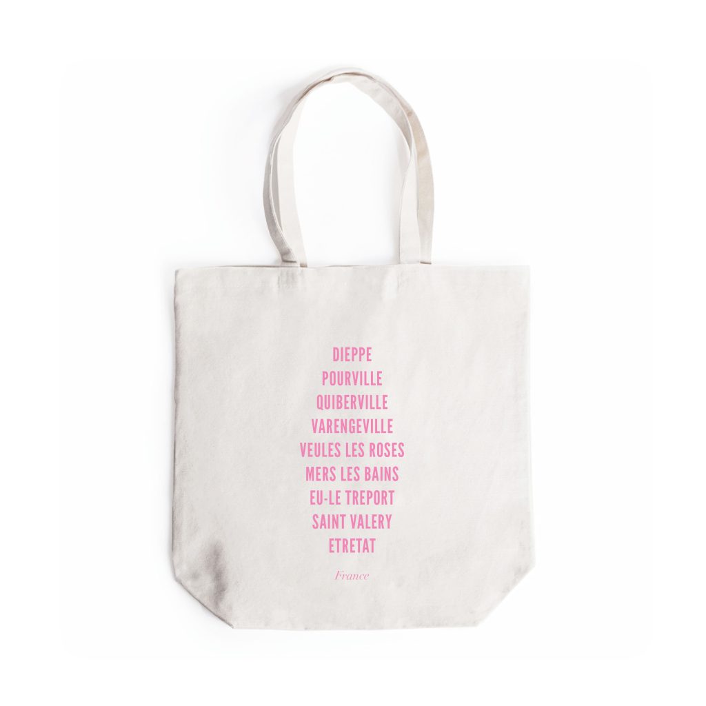 Totebag Dieppe et Cie – Ecriture Rose
