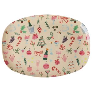 Plat Melamine Rectangulaire – Xmas Party