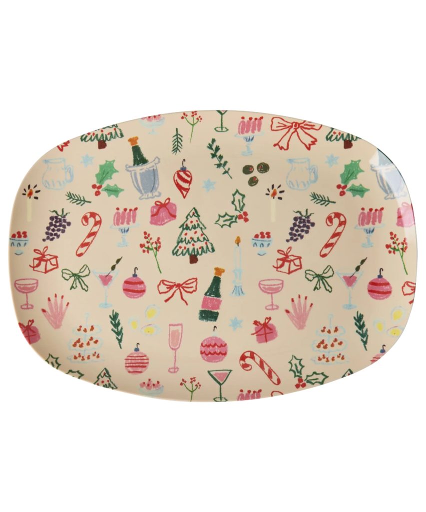 Plat Melamine Rectangulaire – Xmas Party