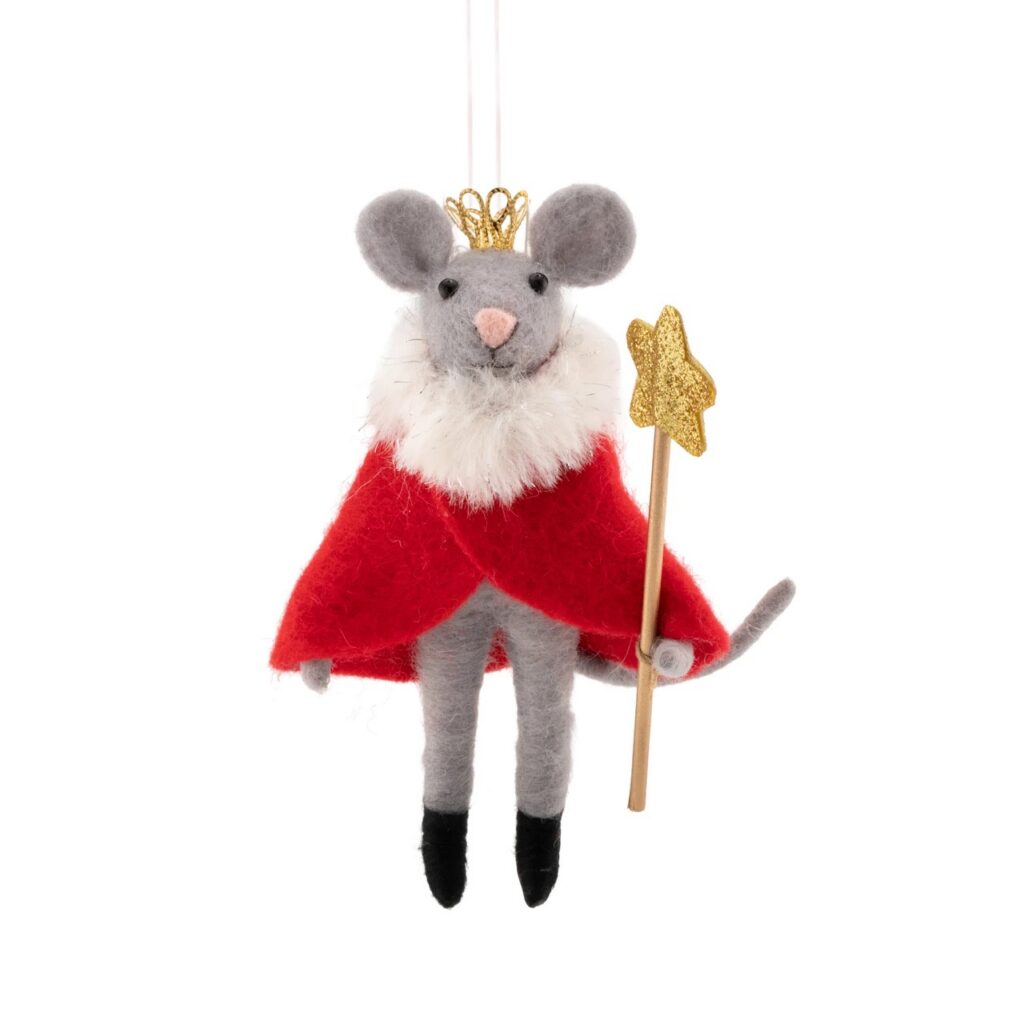 Roi Souris avec bâton doré